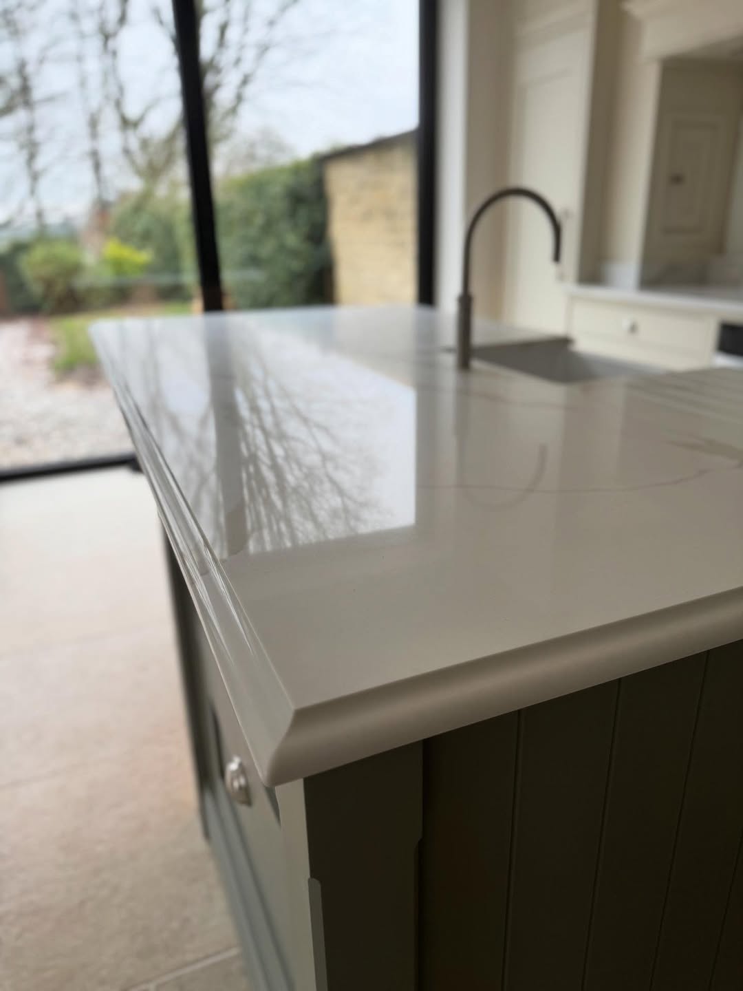 Worktop and splashback detail